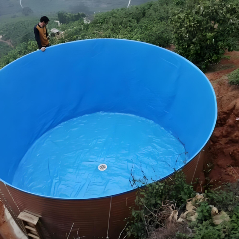 pvc coated tarpaulin fish pond